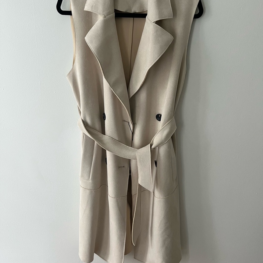 Zara Sleeveless Trench Vest